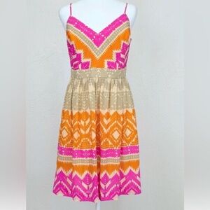 Trina Turk Gypsum cut-out silk dress in a geometric print 6